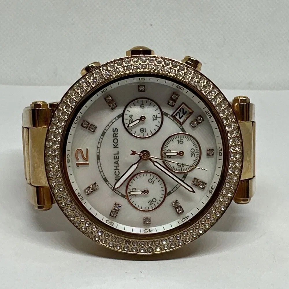 Michael Kors Parker MK5491 Women's Gold Stainless Steel Analog Dial Watch NUL33
